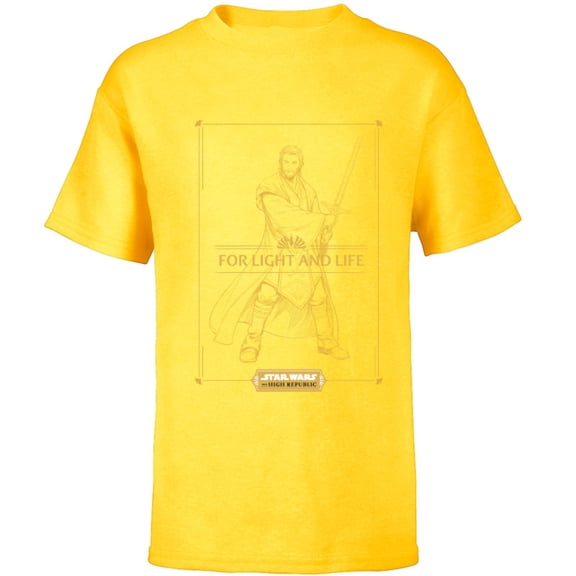 Star Wars The High Republic Stellan Gios For Light and Life - Short Sleeve T-Shirt for Kids – Customized-Yellow