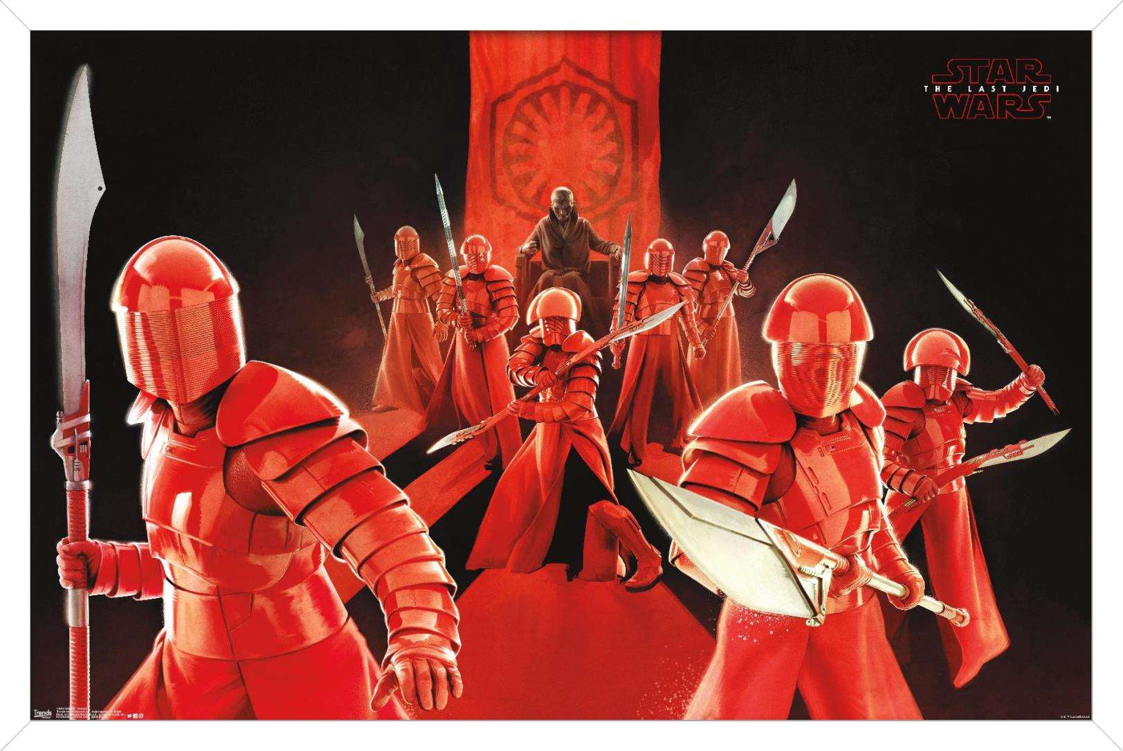 Star Wars: The Last Jedi - Defend Wall Poster, 14.725" x 22.375", Framed