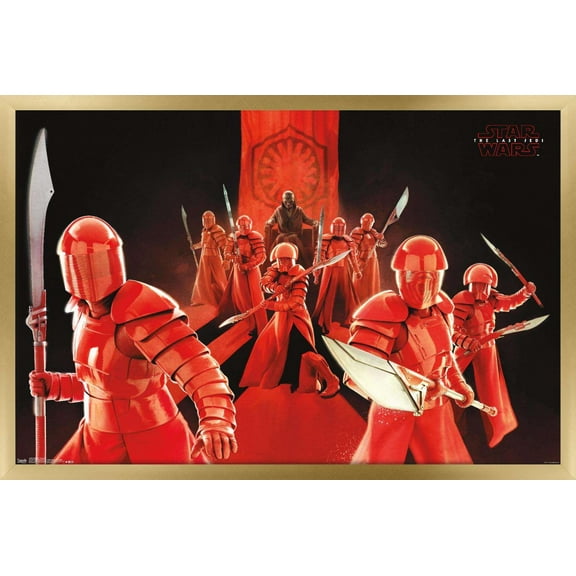 Star Wars: The Last Jedi - Defend Wall Poster, 14.725" x 22.375", Framed