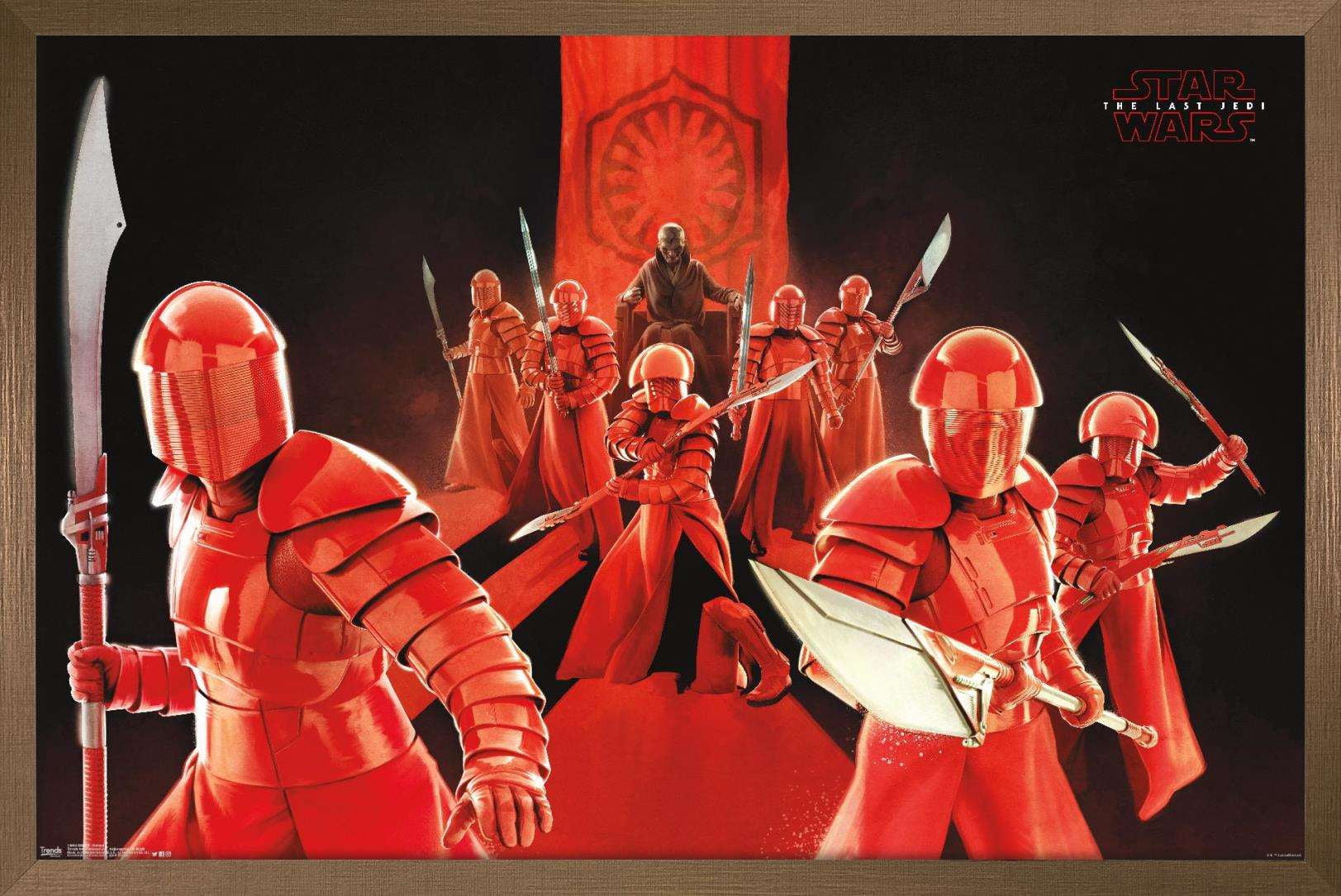 Star Wars: The Last Jedi - Defend Wall Poster, 22.375" x 34", Framed