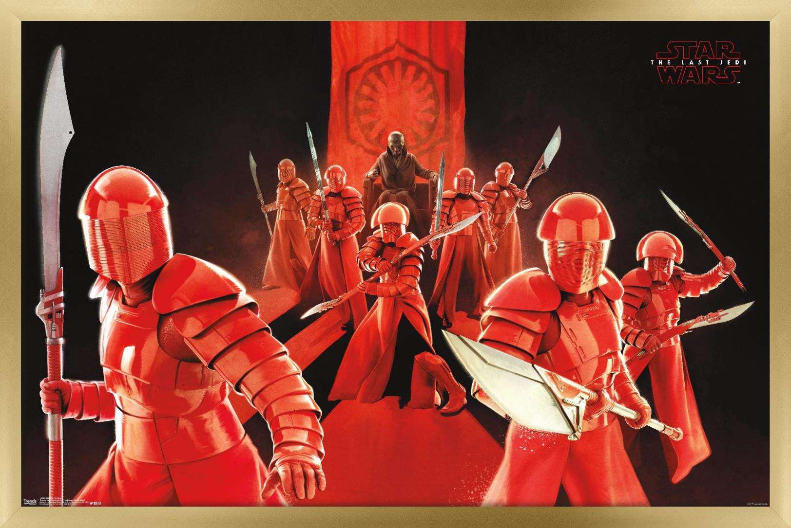 Star Wars: The Last Jedi - Defend Wall Poster, 22.375" x 34", Framed