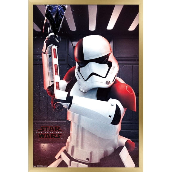 Star Wars: The Last Jedi - Executioner Wall Poster, 14.725" x 22.375", Framed
