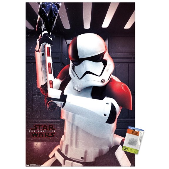 Star Wars: The Last Jedi - Executioner Wall Poster with Push Pins, 22.375" x 34"