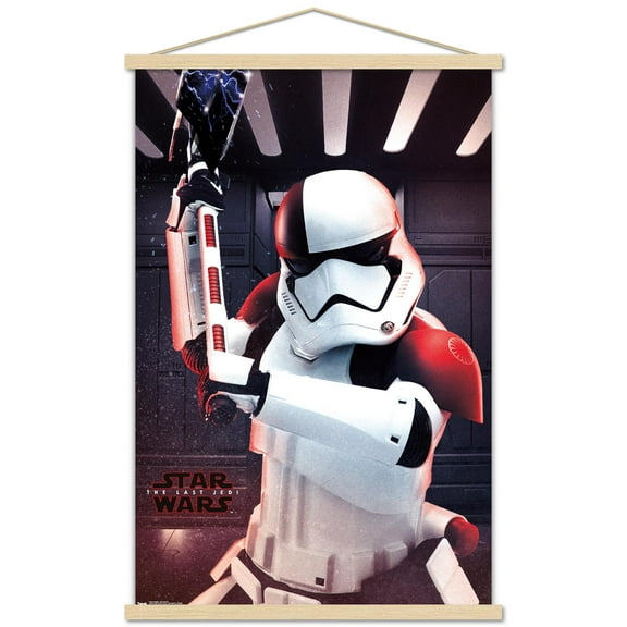 Star Wars: The Last Jedi - Executioner Wall Poster with Wooden Magnetic Frame, 22.375" x 34"