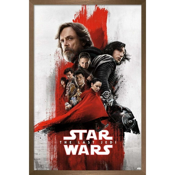 Star Wars: The Last Jedi - Imax Wall Poster, 14.725" x 22.375", Framed