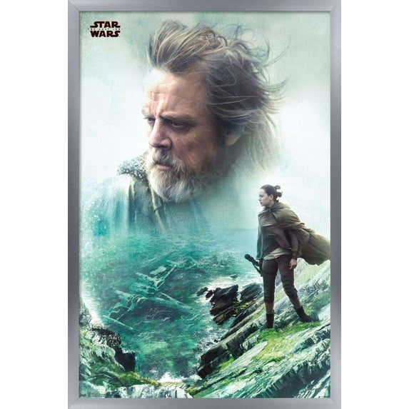 Star Wars: The Last Jedi - Jedi Wall Poster, 14.725" x 22.375", Framed