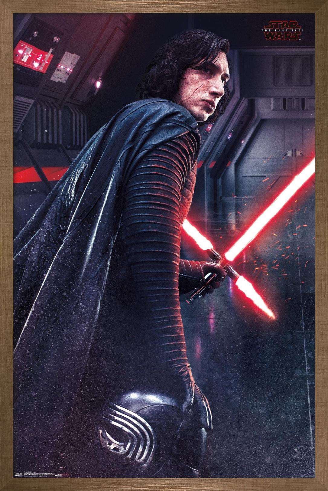 Star Wars: The Last Jedi - Kylo Wall Poster, 14.725" x 22.375", Framed