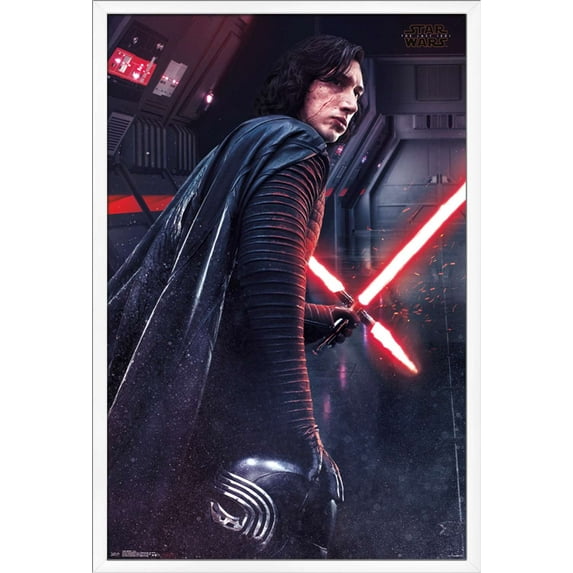 Star Wars: The Last Jedi - Kylo Wall Poster, 22.375" x 34", Framed
