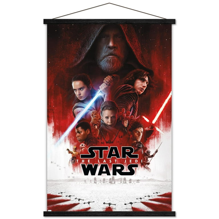 版画 STAR WARS THE LAST JEDI Star Wars: The Last Jedi - One Sheet (No Billing Block) Wall