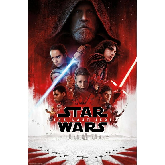 Star Wars: The Last Jedi - One Sheet Wall Poster, 14.725" x 22.375"