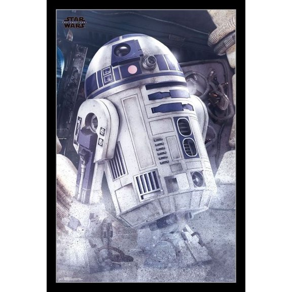 Star Wars The Last Jedi - R2-D2 Laminated & Framed Poster Print (22 x 34)