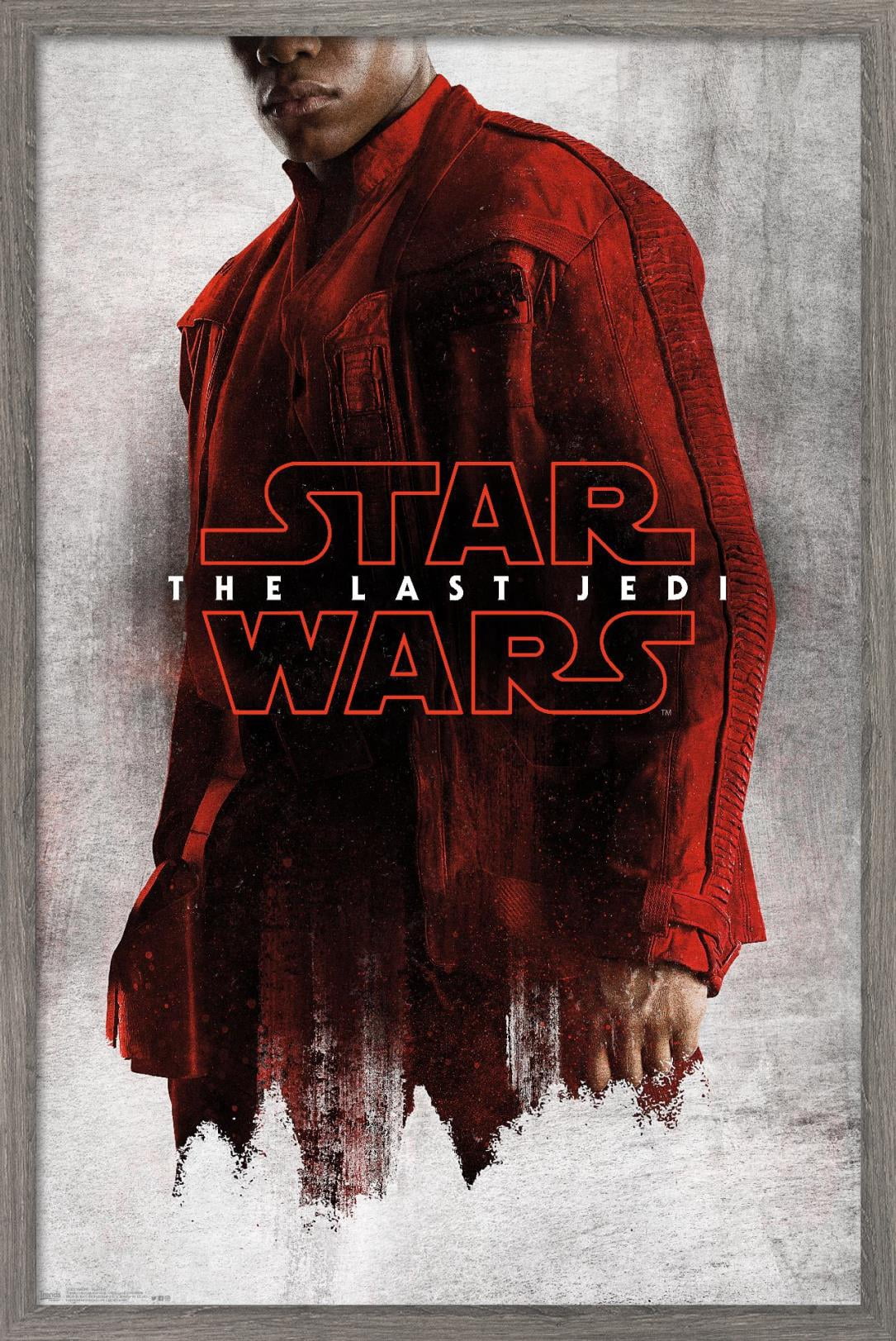 Star Wars: The Last Jedi - Red Finn Wall Poster, 22.375" x 34", Framed