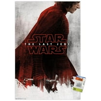 Star Wars: The Last Jedi - Red Kylo Wall Poster with Push Pins, 22.375" x 34"