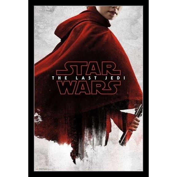 Star Wars The Last Jedi - Red Rey Laminated & Framed Poster Print (22 x 34)