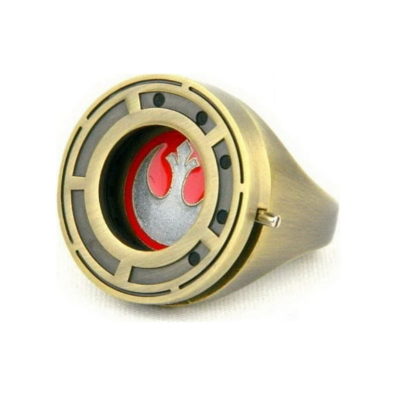 Star Wars Rose Tico’s Resistance Ring With Shutter Prop Replica - Size 7, Female Ring, 12-18 years.