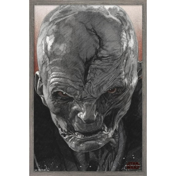 Star Wars: The Last Jedi - Snoke Wall Poster, 14.725" x 22.375", Framed