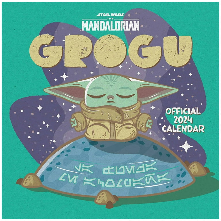 Star Wars: The Mandalorian 2024 Grogu Wall Calendar - Walmart.com