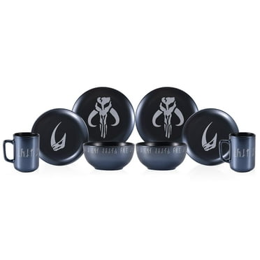 Star Wars The Mandalorian 8-Piece Limited Edition Stoneware Dinnerware Set