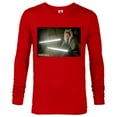 thumbnail image 1 of Star Wars The Mandalorian Ahsoka Tano Lightsaber Battle - Long Sleeve T-Shirt for Men - Customized-New Red, 1 of 5