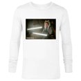 thumbnail image 1 of Star Wars The Mandalorian Ahsoka Tano Lightsaber Battle - Long Sleeve T-Shirt for Men - Customized-White, 1 of 5