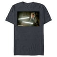 thumbnail image 1 of Star Wars The Mandalorian Ahsoka Tano Lightsaber Battle - Short Sleeve Blended T-Shirt for Adults - Customized-Navy Heather, 1 of 5