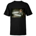 thumbnail image 1 of Star Wars The Mandalorian Ahsoka Tano Lightsaber Battle - Short Sleeve T-Shirt for Kids - Customized-Black, 1 of 5