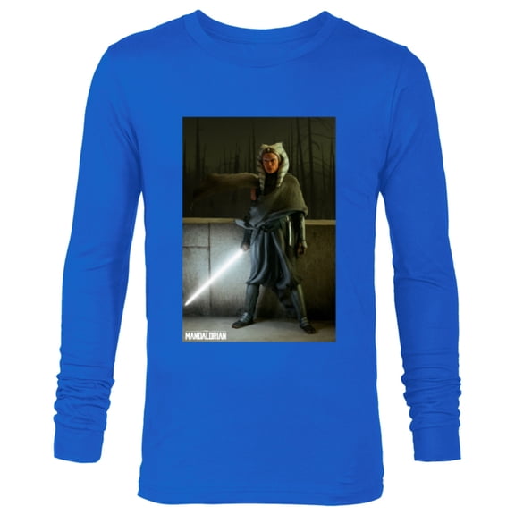 Star Wars The Mandalorian Ahsoka Tano - Long Sleeve T-Shirt for Men - Customized-Navy