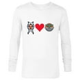 thumbnail image 1 of Star Wars The Mandalorian Ahsoka Tano Loves Grogu - Long Sleeve T-Shirt for Men - Customized-White, 1 of 5