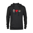 thumbnail image 1 of Star Wars The Mandalorian Ahsoka Tano Loves Grogu - Pullover Hoodie for Adults - Customized-Black, 1 of 5