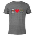 thumbnail image 1 of Star Wars The Mandalorian Ahsoka Tano Loves Grogu - Short Sleeve Blended T-Shirt for Adults - Customized-Dark Heather, 1 of 5