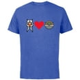 thumbnail image 1 of Star Wars The Mandalorian Ahsoka Tano Loves Grogu - Short Sleeve Cotton T-Shirt for Adults - Customized-Royal Heather, 1 of 5