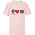 thumbnail image 1 of Star Wars The Mandalorian Ahsoka Tano Loves Grogu - Short Sleeve T-Shirt for Kids - Customized-Soft Pink, 1 of 5
