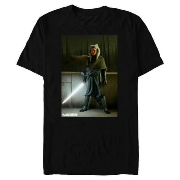 Star Wars The Mandalorian Ahsoka Tano - Short Sleeve Blended T-Shirt for Adults - Customized-Black