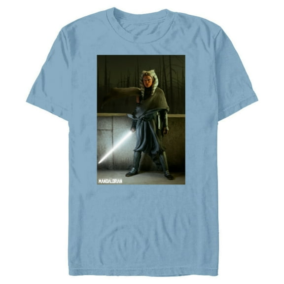 Star Wars The Mandalorian Ahsoka Tano - Short Sleeve Blended T-Shirt for Adults - Customized-Ocean Blue