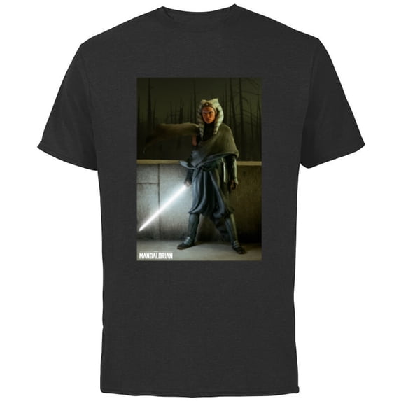 Star Wars The Mandalorian Ahsoka Tano - Short Sleeve Cotton T-Shirt for Adults - Customized-Black