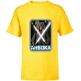 thumbnail image 1 of Star Wars The Mandalorian Ahsoka Tano Twin Lightsabers - Short Sleeve T-Shirt for Kids - Customized-Yellow, 1 of 5