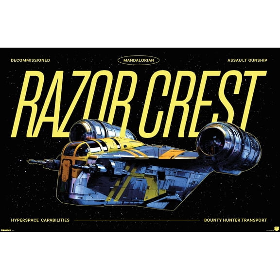 Star Wars: The Mandalorian And Grogu (2026) - Razor Crest Wall Poster, 22.375" x 34"