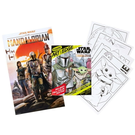 Star Wars the Mandalorian Art with Edge Coloring Book with Full Size Poster