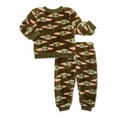 thumbnail image 1 of Star Wars The Mandalorian Baby Boys Baby Yoda Long Sleeve Top and Pants Faux Sherpa Set, 2-Piece, Sizes 0/3-24 Months, 1 of 7