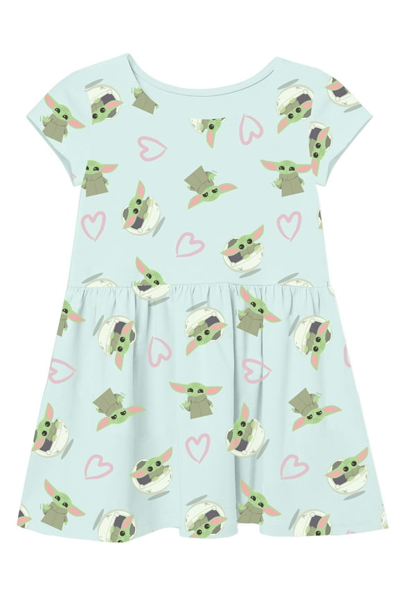 The Mandalorian Baby Yoda Dress (Toddler Girls & Little Girls)