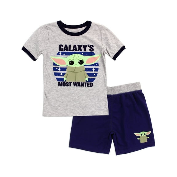 Star Wars The Mandalorian Baby Yoda Galaxy's Most Wanted Shorts Set (Toddler & Little Boys)