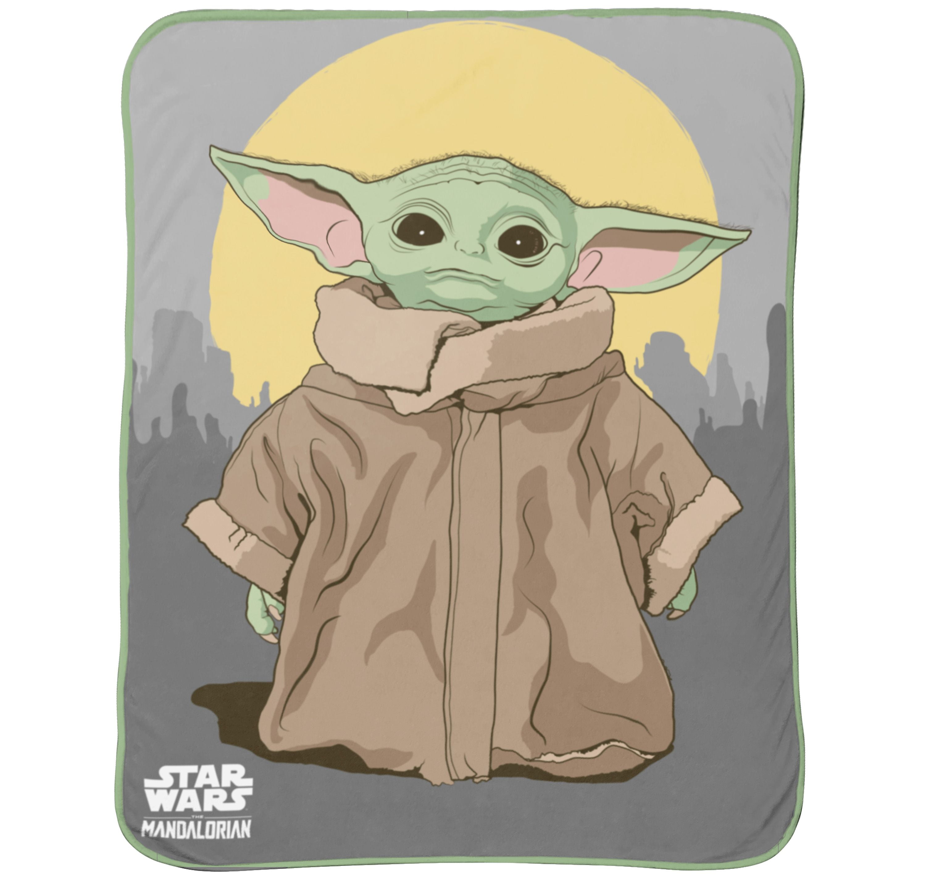 Star Wars Mandalorian Baby Yoda The Child Silk Touch Throw