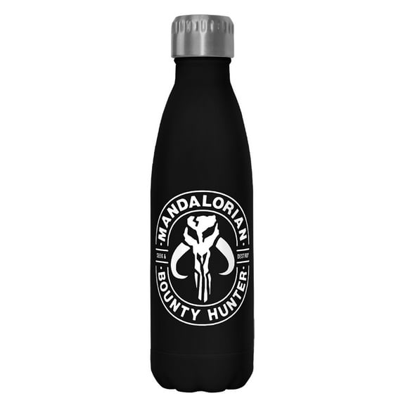 Star Wars: The Mandalorian Bantha Skull Stainless Steel Water Bottle Black 17 oz.