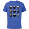 thumbnail image 1 of Star Wars The Mandalorian Battle Worn Helmets - Short Sleeve Cotton T-Shirt for Adults - Customized-Royal Heather, 1 of 5