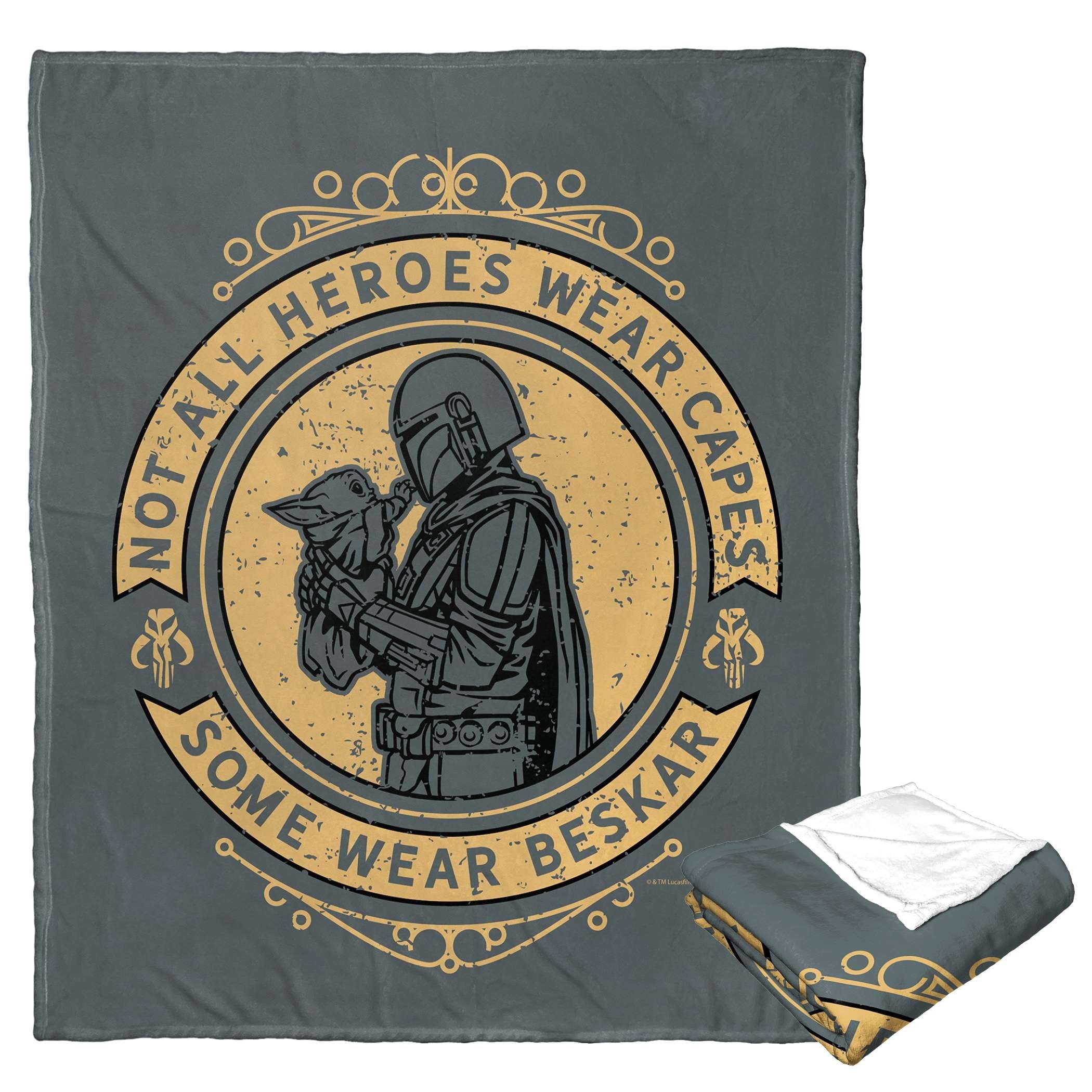 Star Wars The Mandalorian Beskar Kids Silk Touch Throw Blanket ...