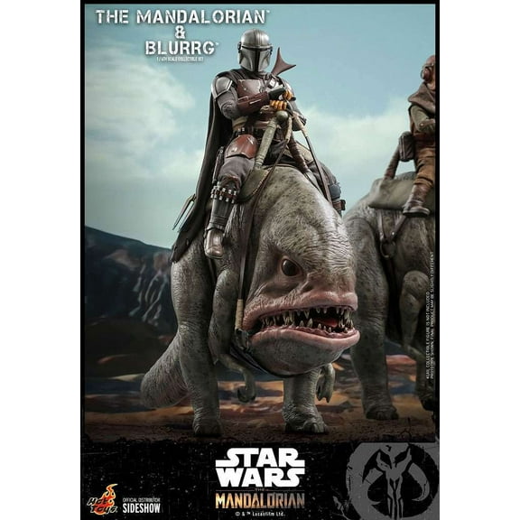 Star Wars The Mandalorian & Blurrg Collectible Figure