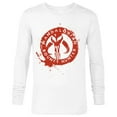 thumbnail image 1 of Star Wars The Mandalorian Bounty Hunter Stamp - Long Sleeve T-Shirt for Men - Customized-White, 1 of 5