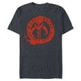 thumbnail image 1 of Star Wars The Mandalorian Bounty Hunter Stamp - Short Sleeve Blended T-Shirt for Adults - Customized-Navy Heather, 1 of 5