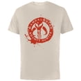 thumbnail image 1 of Star Wars The Mandalorian Bounty Hunter Stamp - Short Sleeve Cotton T-Shirt for Adults - Customized-Natural, 1 of 5