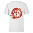 thumbnail image 1 of Star Wars The Mandalorian Bounty Hunter Stamp - Short Sleeve T-Shirt for Kids - Customized-White, 1 of 5